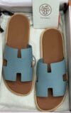HERMES DENIM SANDALS BLEU CLAIR-H-S-108