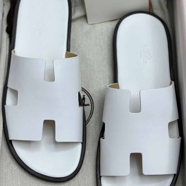 Hermes-Mens-Sandals-Leather-White-Color-H-104