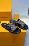 Luxury Leather Brown Vuitton Sandals SKU L-102