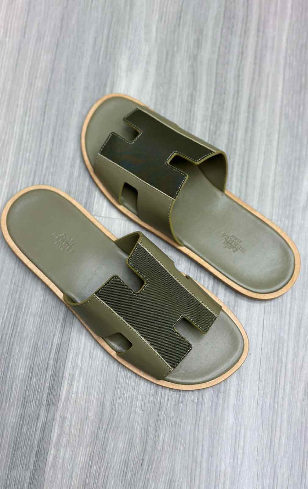 Luxury Men's Leather Sandals Hermes-H-S-106