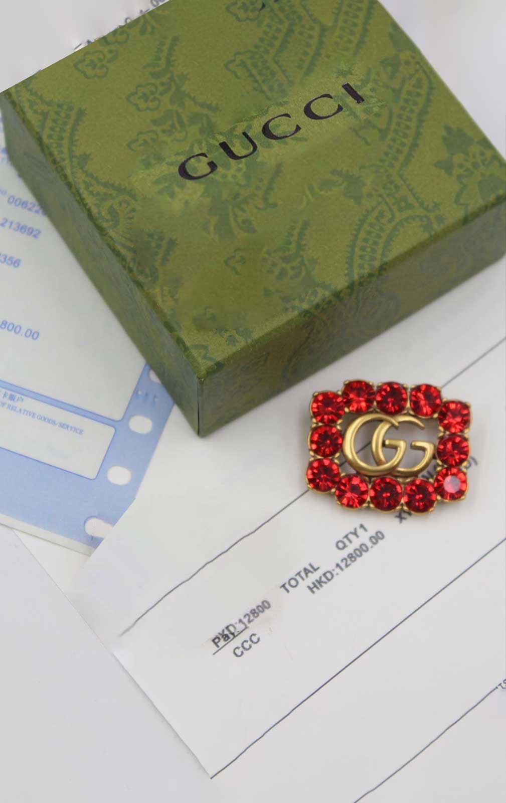 Gucci-Red-Crystal-Marmont-Brooch-J-M-101