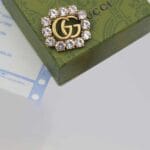 Gucci White Crystal Marmont Brooch-J-M-103(1) - Newness Saudi Arabia Gucci-White-Crystal-Marmont-Brooch-J-M-103