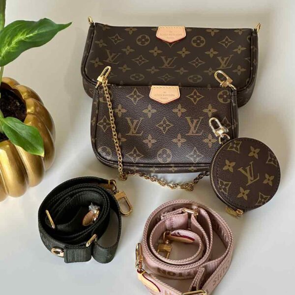 LV Multi Pochette Bags PinkBlack Strap-52-L-V