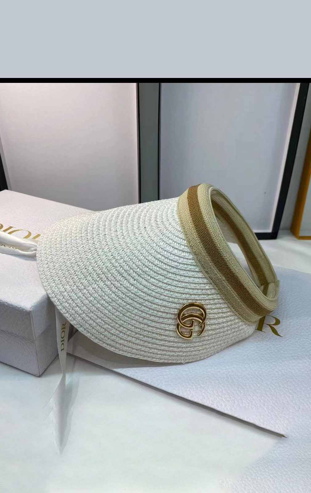 White Sun Hats Handmade Straw-G-H-03