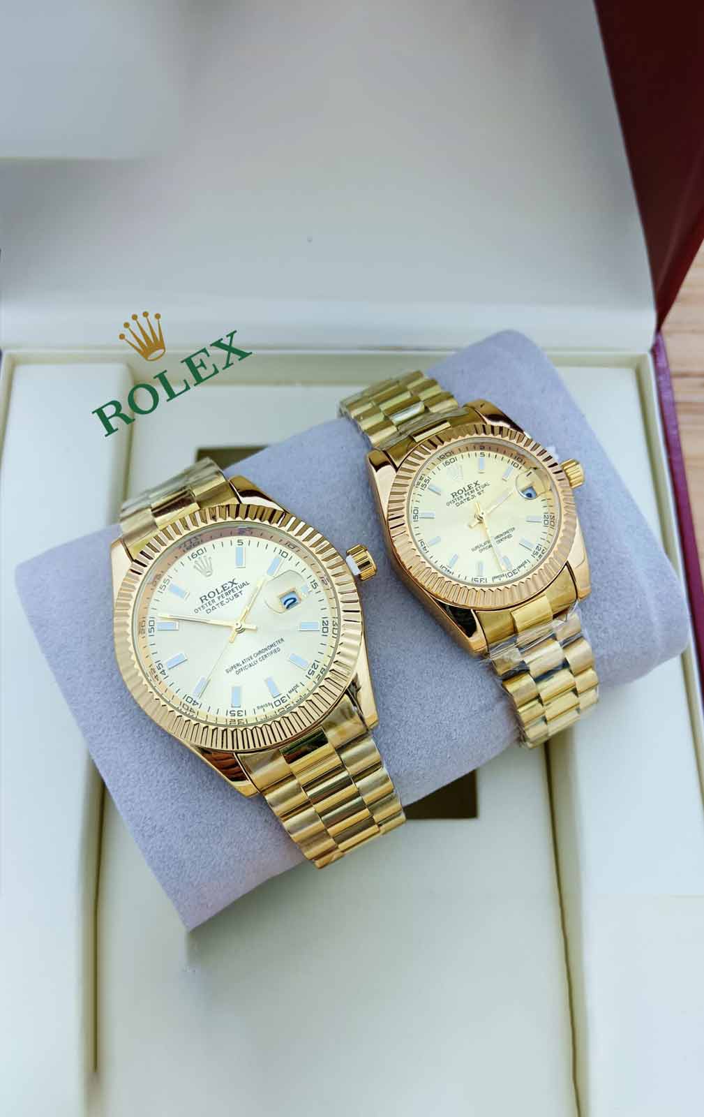 Battery Rolex Couple Watches-R-W-13
