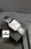 Silver White Square Ceramic Watch-RA-A5