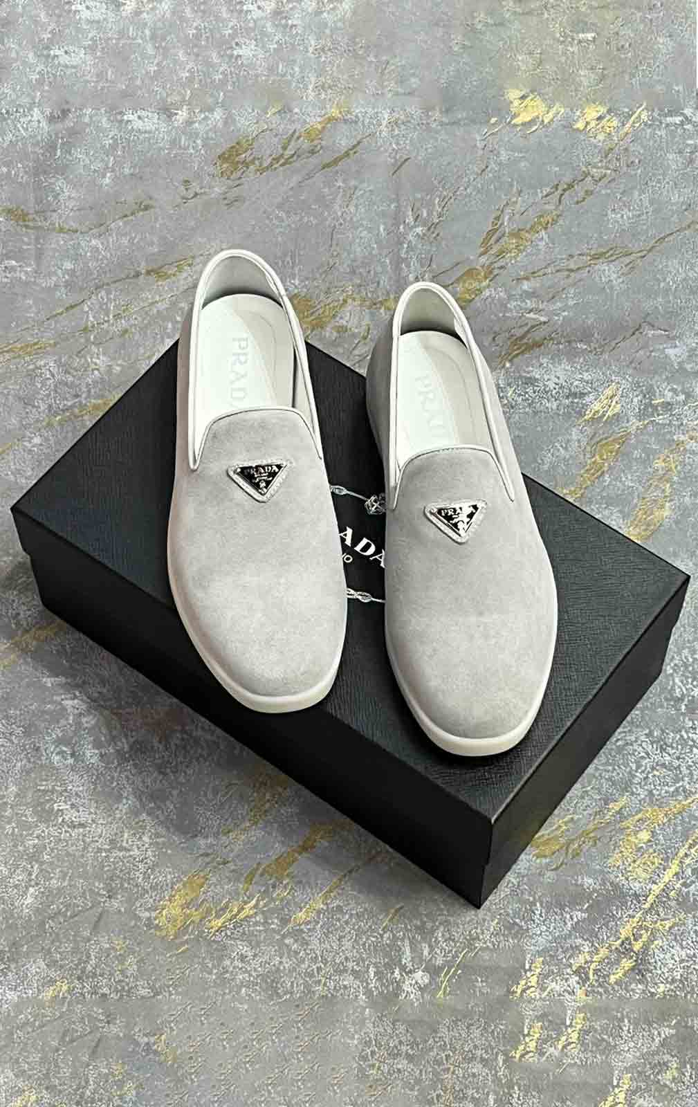 Suede Leather Loafers Prada-PD-R-57